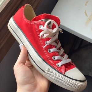 Red Converse Low